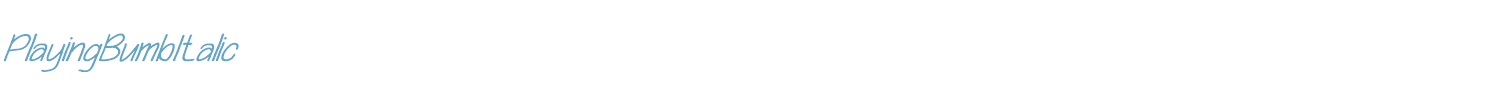 sample Playing Bumb font